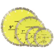 4-1/2''~9'' Diamond Circular Saw Blade Disc Segmented Cutting Marble 7/8" Bore