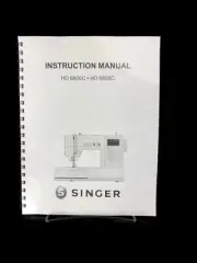 Singer HD 6800c 6805c Sewing Machine User Guide Instructions Printed Coil Bound