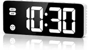 AMIR Digital Alarm Clock, Alarm Clocks for Bedrooms, 5.8" LED Digital Clock for Heavy Sleepers, Electronic Desk Clock with DST, Calendar, Snooze Function, 12/24 Hour, Backlight, Volume Adjustable