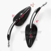 HongK H-D Street 500 750 Roadster XL883R XL1200V FLS FLSTF Black Raindrop Mirror