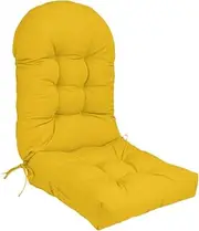 ＫＬＫＣＭＳ High Back Chair Cushion Patio Cushion Thicken Chaise Lounger Cushion Outdoor Seat Back Chair Cushion for Courtyards Outside, Yellow