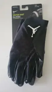 Brand New Mens NIKE AIR JORDAN Black Vapor Knit Football Gloves Jumpman - 3XL
