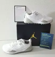 1 PAIR LEFT-New Jordan ADG 3 'Spikeless' White/Cement Golf Shoes Men's Size 11