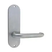 Kaba Door Handle 100 Series Plate w/ 25 Lever Satin Chrome Plate 102V-25SCP