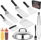 Griddle Accessories Kit, 11PCS BBQ Flat Top Grill Accessories Set Outdoor Campin