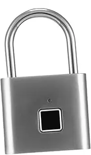 FOMIYES Intelligent Fingerprint Password Luggage Lock Durable Silver Lock for Travel Cabinet Suitcase Supports Fingerprints Secure Easy Password Setup Multi Purpose Security