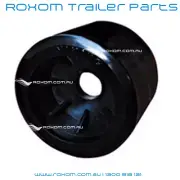 Boat Trailer Wobble Rollers X14 Pack. 4" Black Smooth Poly Wobble Roller Jet Ski