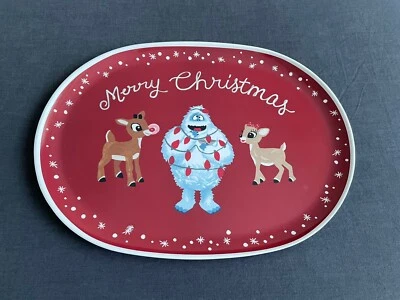 Pottery Barn Kids Ruldolph Red Nosed Reindeer Large Platter Brand New!!!