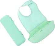 PEPLAYTAL Portable Bib Apron for Easy Cleaning and Comfort for Mealtime Mess Prevention