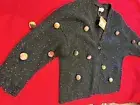 GORMAN Pom Pom Cardigan Black Colour Size L (12-14) BNWT Lambswool super cute!