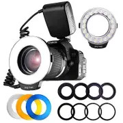 PCA Tech Camera/Single Lens Camera Close-up Strobe LED 48 Bulbs Macro Ring Light