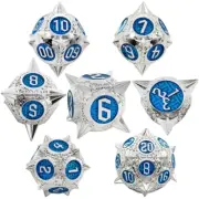 7pcs/set D&D Dice Set Metal Dice Dungeons & Dragons Game Accessories Popular B4