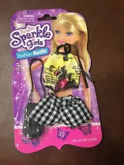 FUNVILLE SPARKLE GIRLZ FASHION OUTFIT For 12" DOLL Halter Top & Shorts W/ Bag