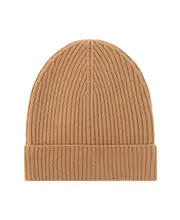 Dolce Gabbana Turn-Up Hem Knitted Beanie One size Nude