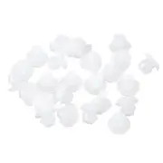 50Pcs Silicone Plugs, Rubber Round Hole Plugs for 5-5.5mm Hole, Translucent
