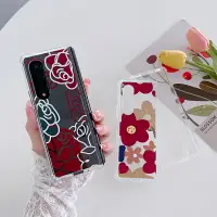 在飛比找樂天市場購物網優惠-歐美復古玫瑰花朵適用三星Galaxy Z Fold3手機殼Z