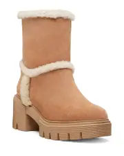 Stuart Weitzman Lennox Shearling Trim Bootie