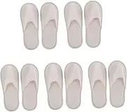 Slippers 6 Pack Soft Flax Linen Anti-slip Spa Hotel Indoor Guest Men Women