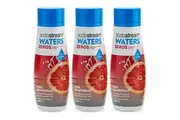 3x SodaStream Zeros Pink Grapefruit 440ml Sparkling Soda Syrup Mix - Low Sugar