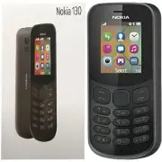 BNIB Nokia 130 (2017) Dual Sim 4MB Black Factory Unlocked Classic 2G OEM