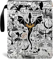 Maydvdv Romantasy Dark Academia Dragons Book Sleeve, Fantasy Novel Reader Gift, Bookish Gifts, Book Inspired Gift, Paperback Book Protector Book Cover Dragons Lovers Book Gifts (Dragons Book-Beige2)