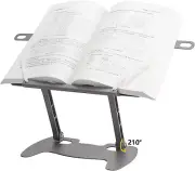 Metals Book Stand for Reading,Base with Non-Slip Pads Adjustable Textbook Reader