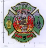 Massachusetts - Salem MA Engine 5 Fire Dept Patch - Witch City