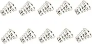 10Pcs Stainless Steel Bike Wheel Skewer Springs for Quick Release Mtb Replacement Parts Elastic Pads for Axle Fixed Rod Skewer Hollow Shaft