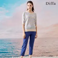 在飛比找momo購物網優惠-【Diffa】速乾抗UV長褲-女