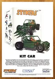 2002 Hasbro STIKFAS Action Figures Kit Car Print Ad/Poster Dune Buggy Toy Art