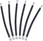 6pcs Air Pump Extension Hose Bike Tire Pump Extension Hose Bicycle Air Pump Extension Hose Inflator Tube Pipe Accessories 6.09X0.29 inch