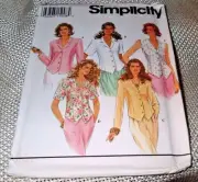 SIMPLICITY PATTERN 8845 ~ MISSES TOPS ~ SIZES 12 - 14 - 16 *UNCUT