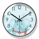 IPURAS易普拉6344萌寵動物兒童掛鐘客廳鐘錶創意時鐘掛錶靜音掃秒石英鐘