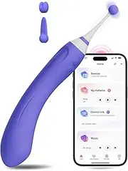 LOVENSE Hyphy G Spot Vibrator for Clitoris Vagina Dual Stimulator, 3 Attachments Waterproof Nipple Massagers for Female, Rechargeable Dildo Vibrator Adult Toy Vibrating Machine for Women Couples