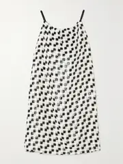[LIBEROWE] LIBEROWE - + Net Sustain Flou Checked Metallic Devoré-voile Mini Dress - Multi - small small Multi