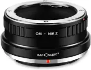 K&F Concept Manual Lens Adapter for Olympus OM Lens to Nikon Z Z6 Z7 Camera Body