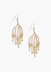 [Taking Shape] Taking Shape Fish Earrings in Gold - Women's Accessories Gold