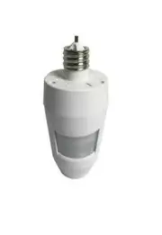 50065 360-Degree Motion Activated Light Socket Control, White