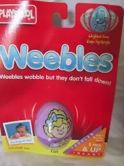 New Vintage Playskool Weebles Toy 5237/5241 Caucasian Girl 1995 Hasbro