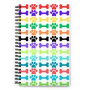 Dog Bones Spiral notebook