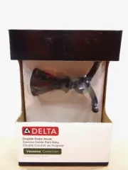 Delta Venetian Bronze Vessona Collection 75935-RB Double Robe Hook NIB
