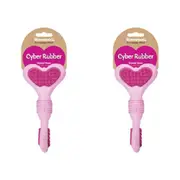 2x Rosewood Cyber Rubber Puppy Bone Pet Dog Teething Dental Chew Bite Toy Assort