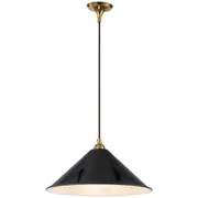 Black Ashford 370mm Period Edwardian Pendants Lighting Brass Cable Lights Inspirations