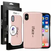 iFace Case For iPhone X/XS Slimming Drop Proof Shockproof Hard Silicone Back Cover (Rose Gold)