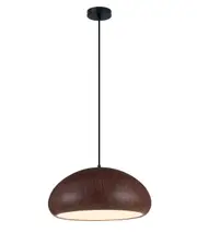 Ligna Dome Pendant Light Cherry Black Walnut