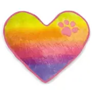 Dog Plush Toy Squeaker Rainbow Soft Heart Pride 10" Medium Large Dogs Grriggles