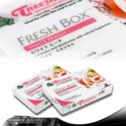 2 PACK TreeFrog Natural Xtreme Fresh Box Car Air Freshener JDM F- White Peach (for: Subaru)