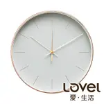 【年終下殺】LOVEL 25CM 時尚玫瑰金框靜音時鐘/掛鐘-共3款