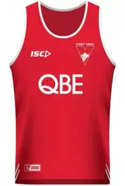 Sydney Swans Training Singlet Sizes Small - 4XL AFL ISC SALE In Stock Now!! 20