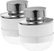 AUTSUPPL 2pcs Mushroom Head Loose Powder Box Powder Container Blush for Cheeks Powder Puffs Travel Soap Container Powder Blush Flour Container Cream Blush Cosmetic Powder Case Plastic